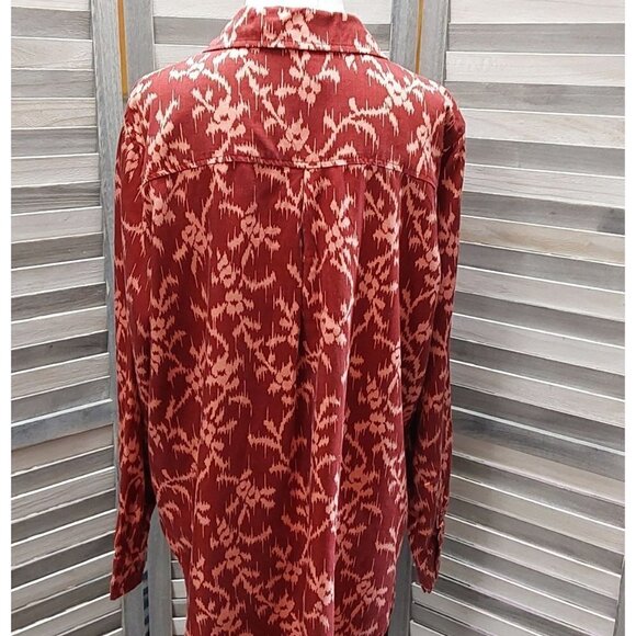 Women's Long Sleeve Button-Down Shirt | Knox Rose  | X Large - Picture 9 of 13